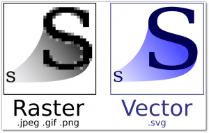 vector vs raster artwork example