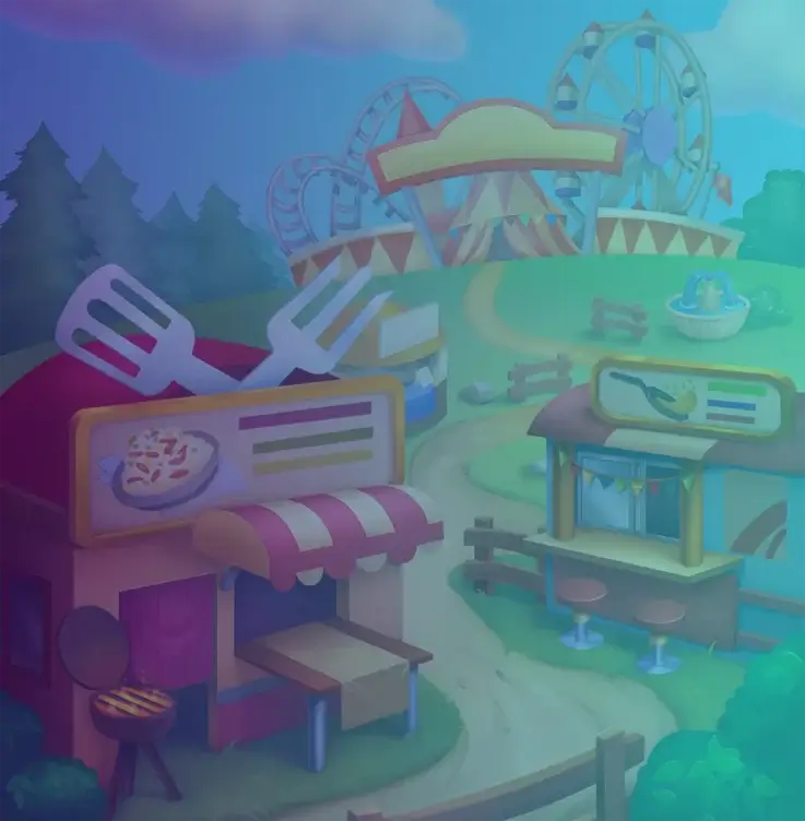 Your Food Majesty or 2D Environment Satisfying Visual Hunger