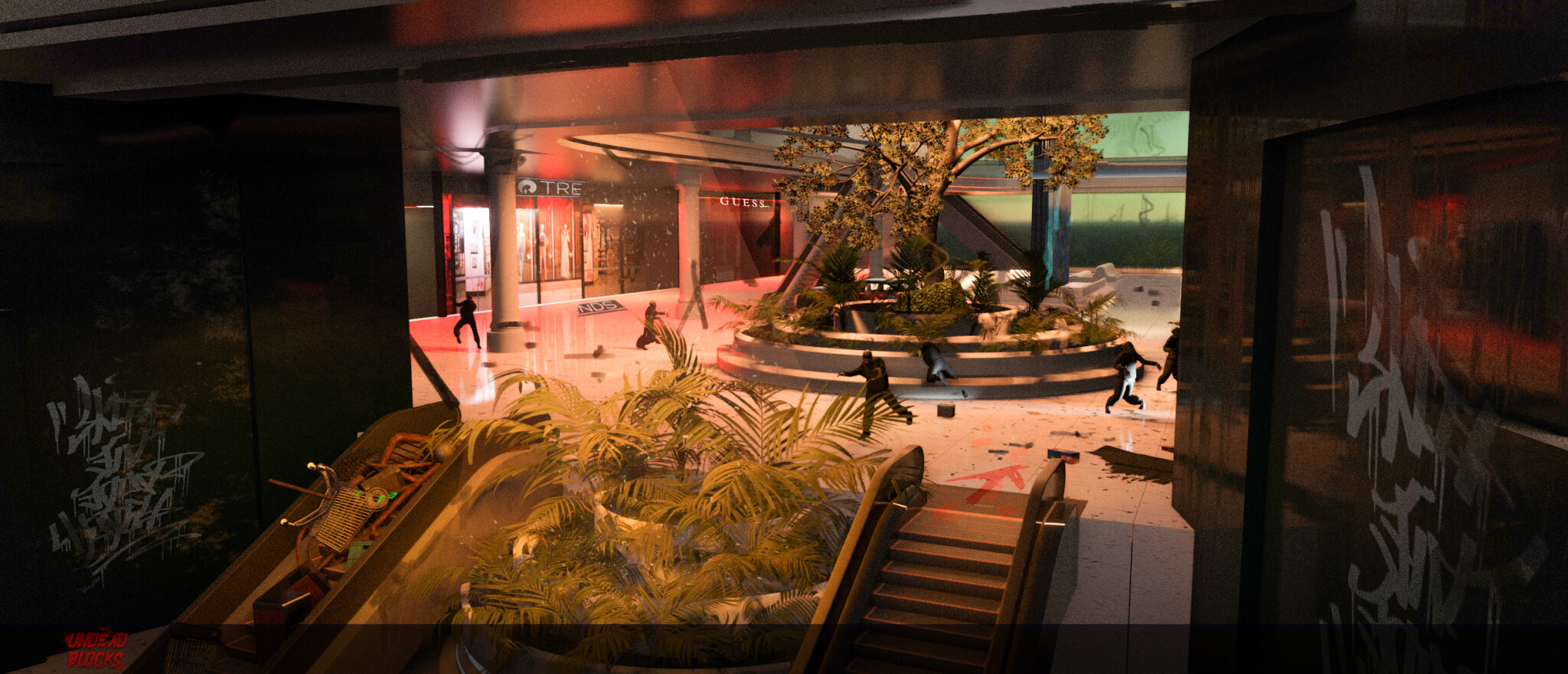 Undead Blocks 3d Environment