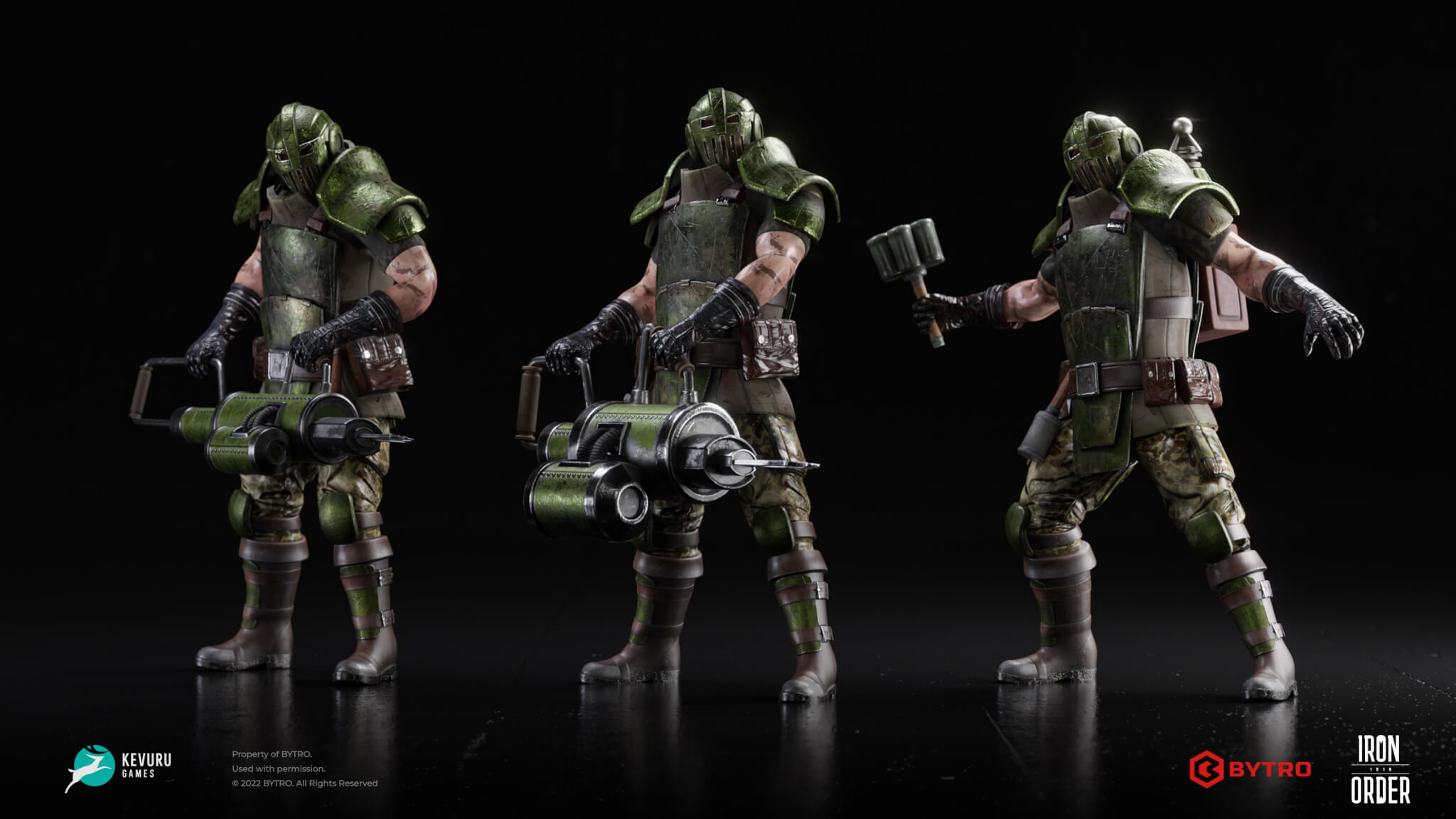 Iron Order character 3d