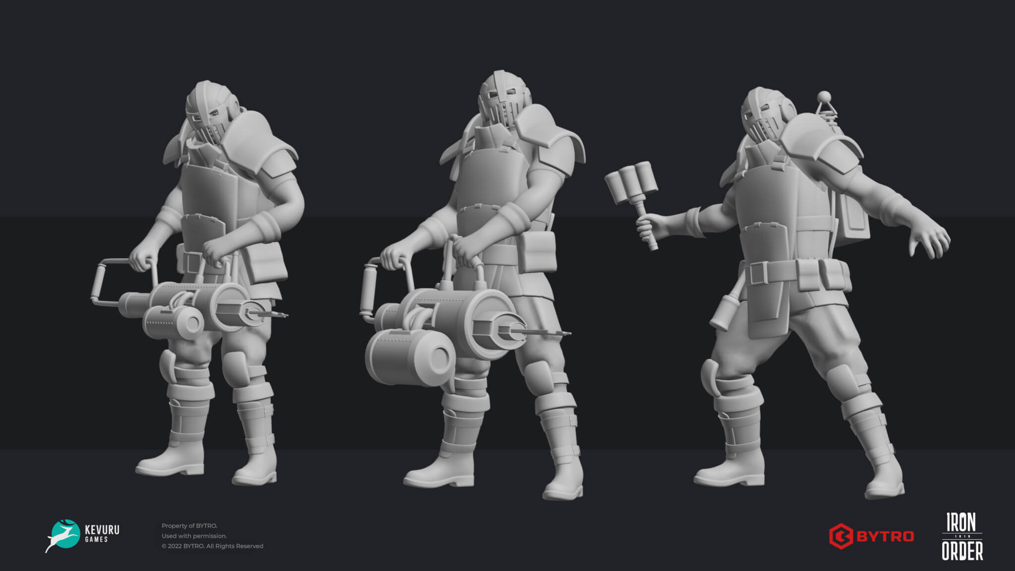 Iron Order character 3d