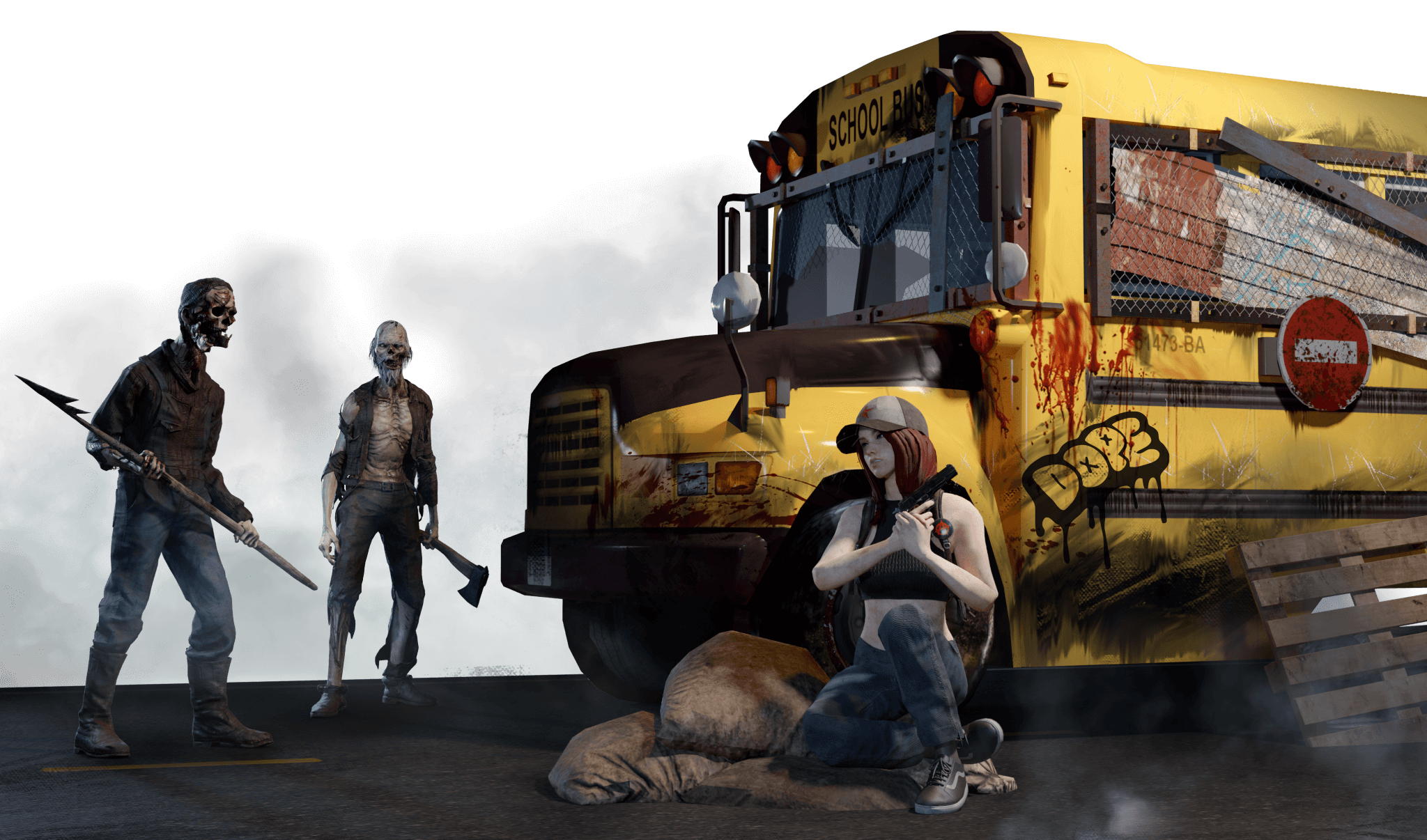 Undead Blocks 3d art