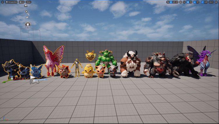 game characters 3d ballbuds