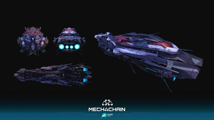 space ships, 3d art for metaverse