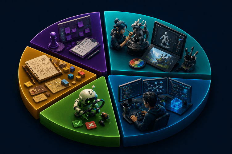 Game Development Team Structure: Average Team Sizes and Production Statistics