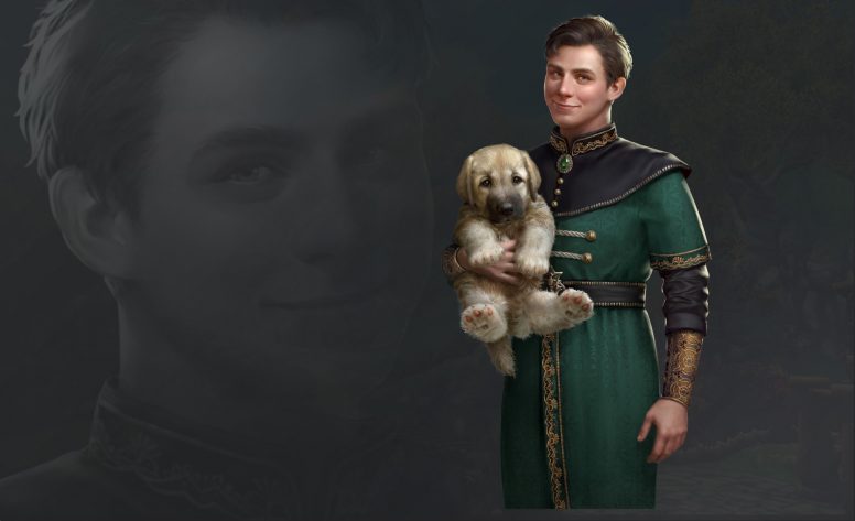 Boy with puppy